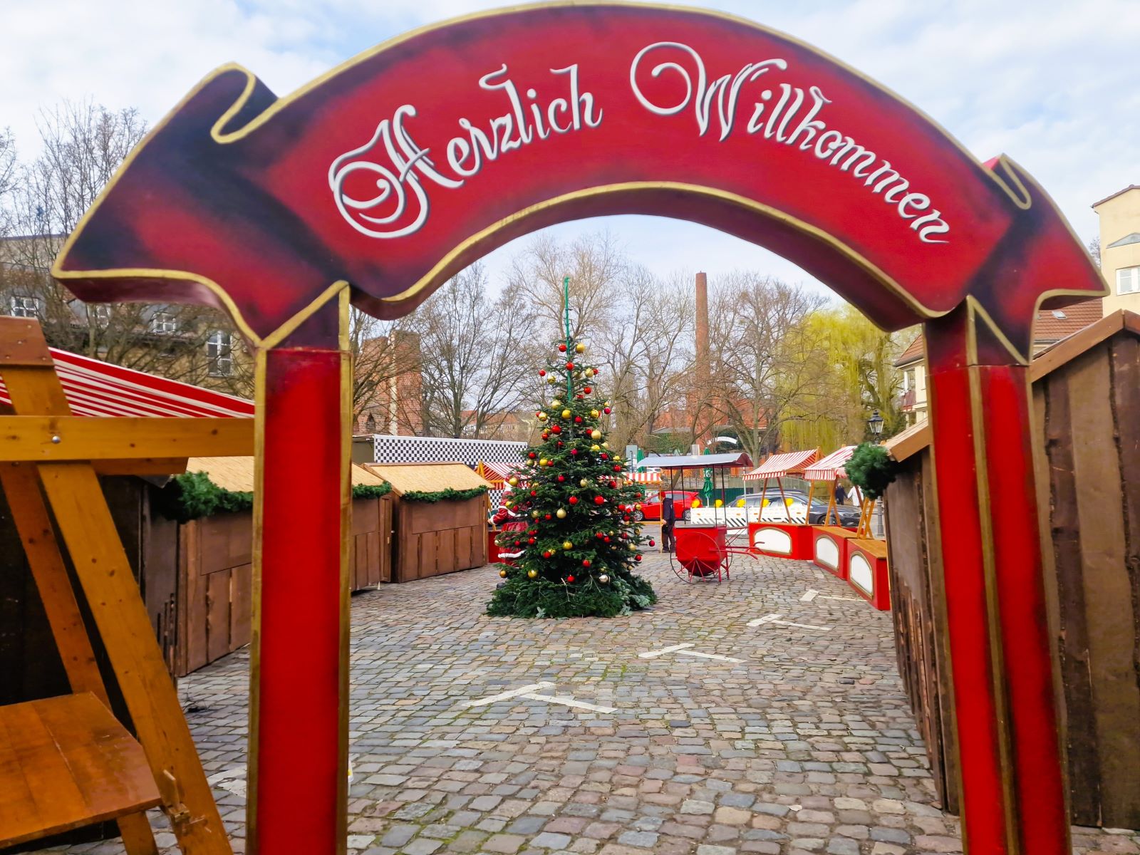 Weihnachtstor Eingangstor