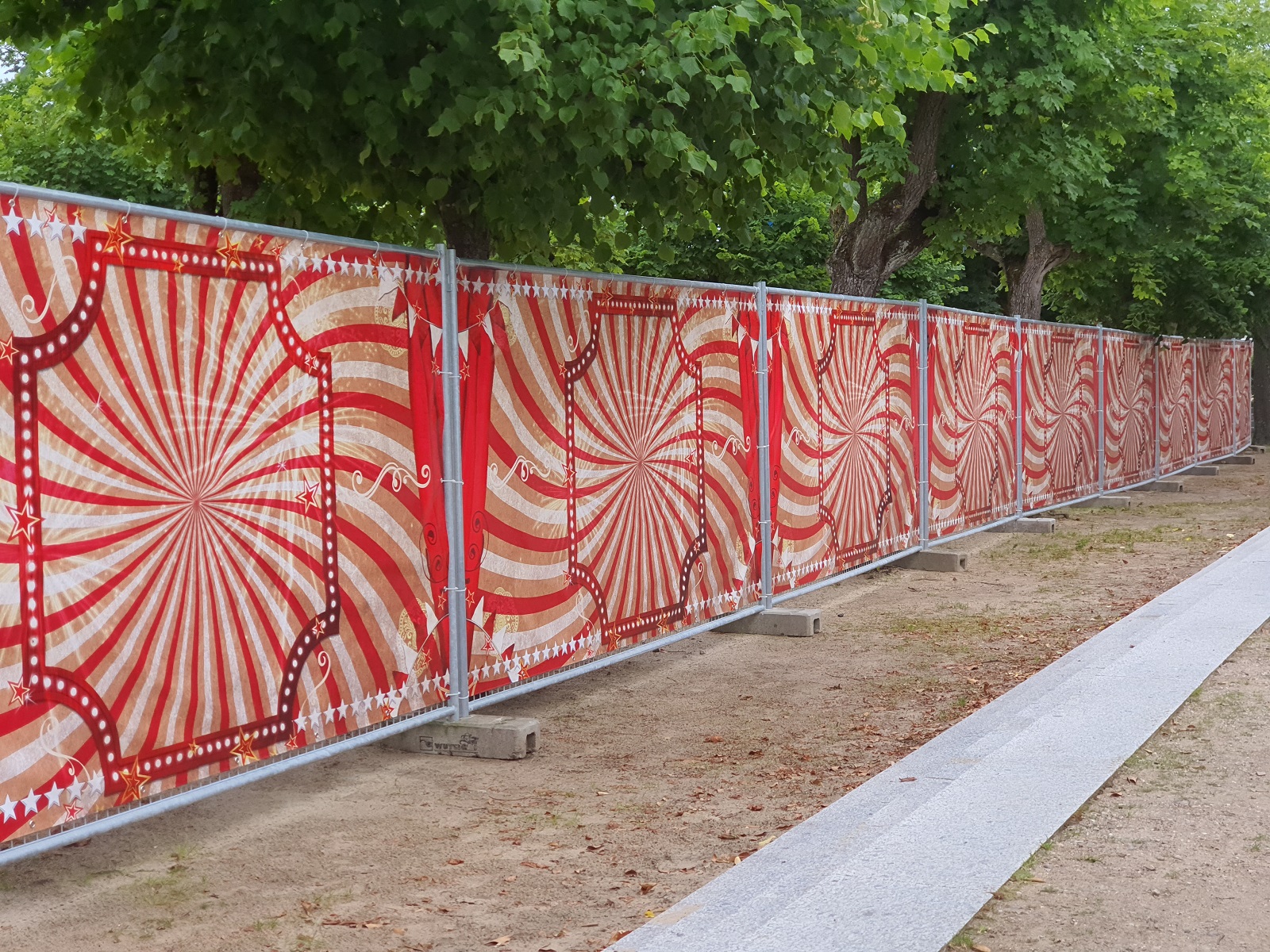 Jahrmarkt Zaun - Plane