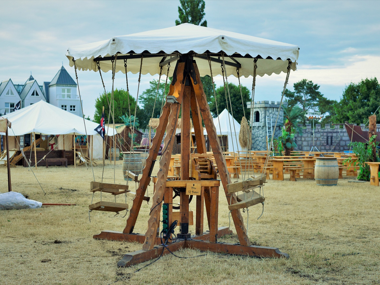 Handkurbel - Kinderkarussell