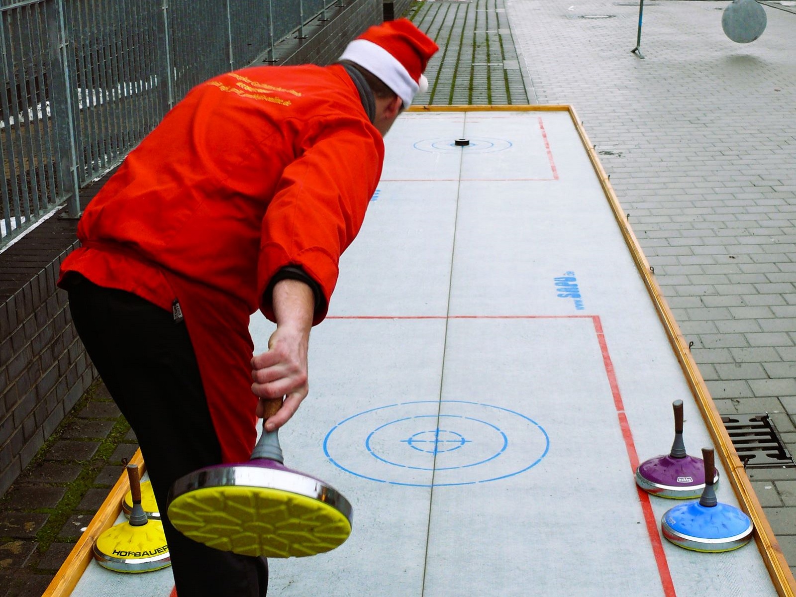 Eisstock - Curling Bahn – Bild 4