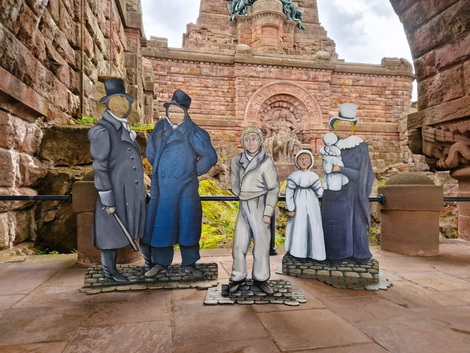 Jahrmarkts Figuren für Fotos