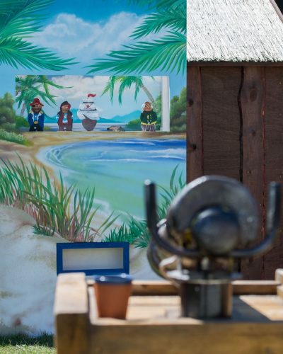 Piraten Kanonen schießen - Druckluftkanone