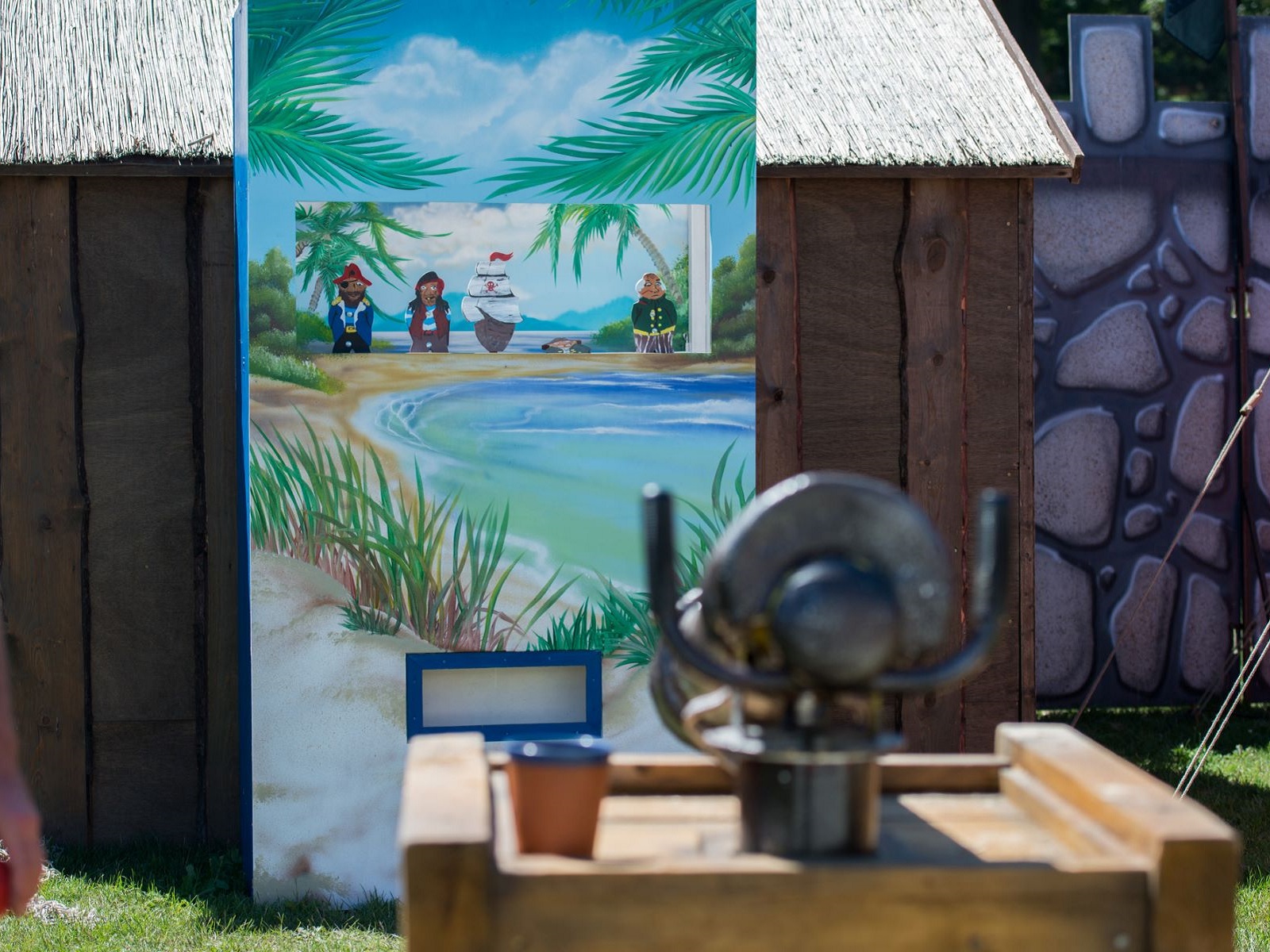 Piraten Kanonen schießen - Druckluftkanone