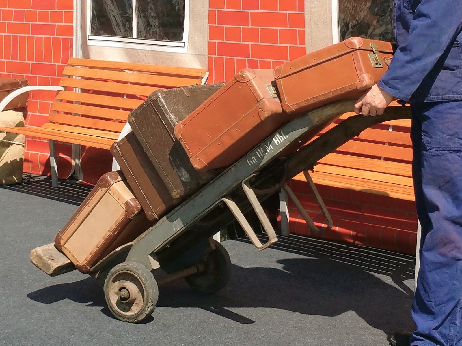 Holz Handkarren - Sackkarre / Kofferkarre ∗ No.8 – Bild 2