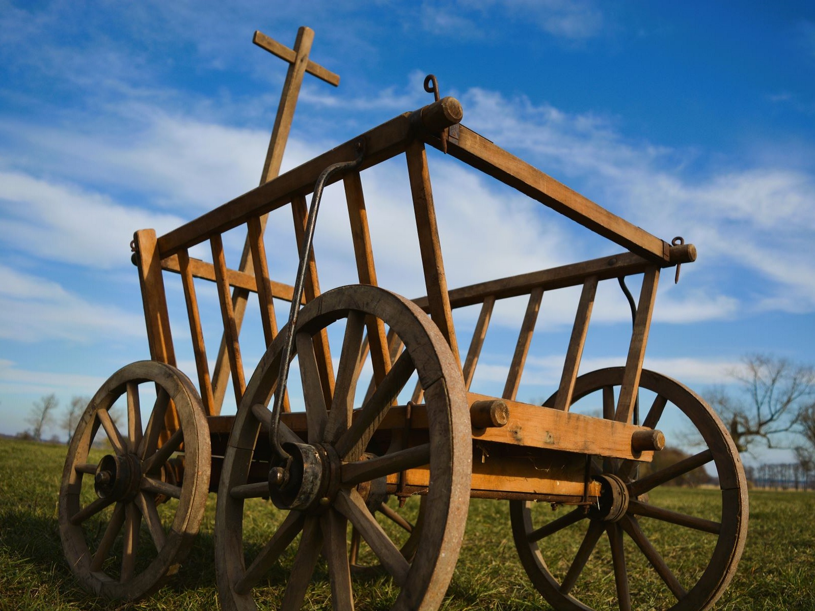 Holz Handkarren - Leiterwagen ∗ No.6