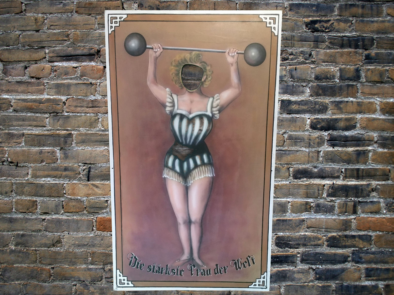 Jahrmarkt Fotowand - Stärkste Frau der Welt