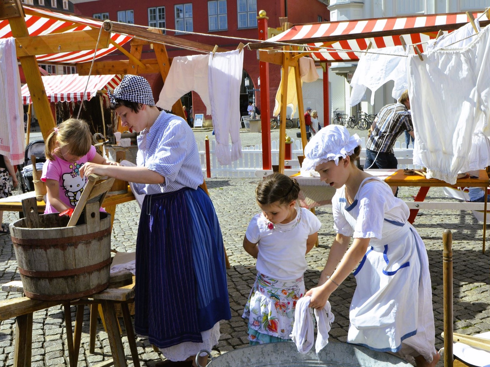 Historisches Handwerk - Waschfrau / Waschstube
