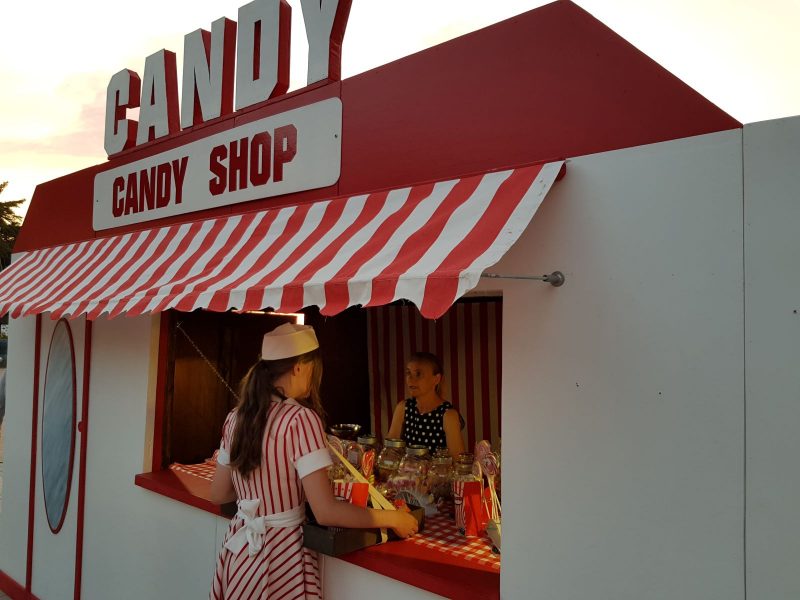 Candy Stand 50er Jahre » FXdeco Veranstaltungsdekoration