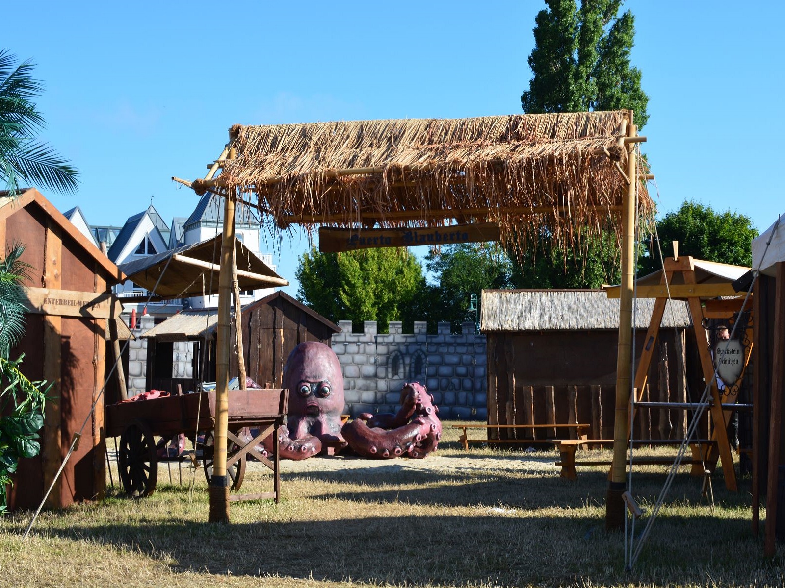 Palmendach Eingangstor – Bild 2