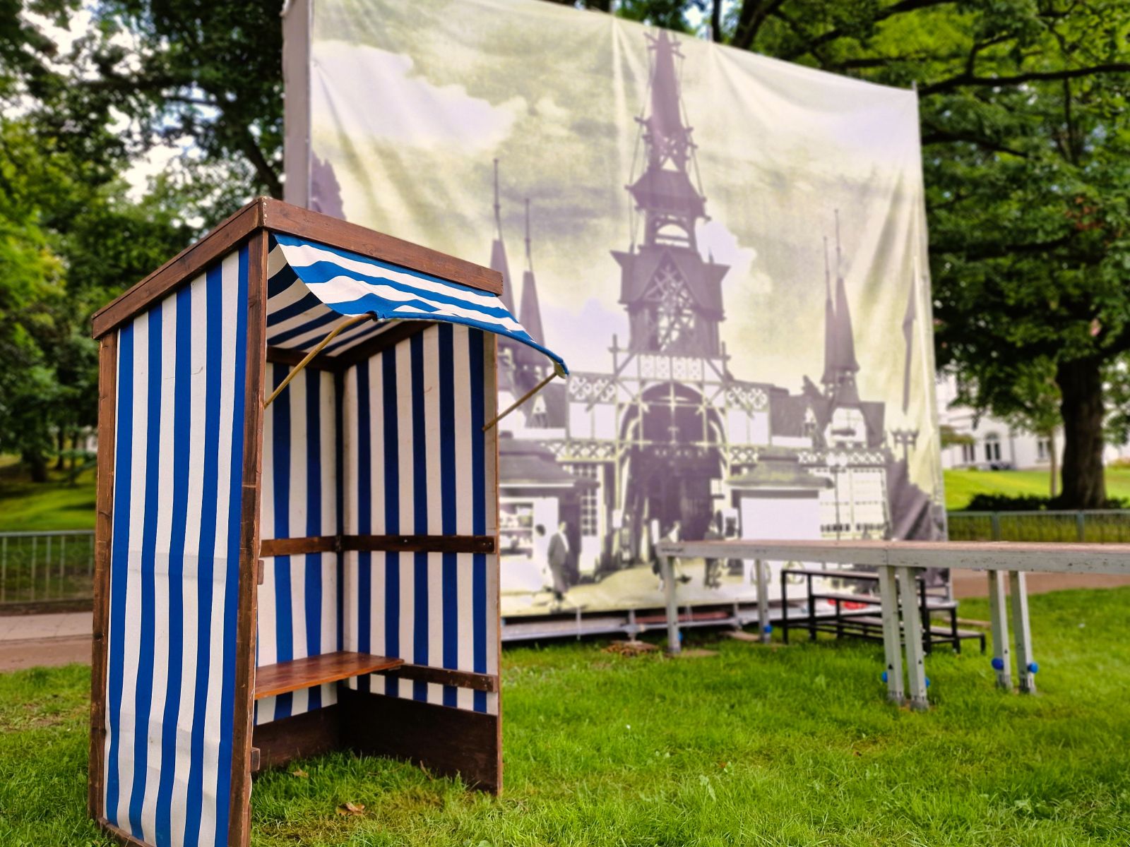 Historischer Strandkorb