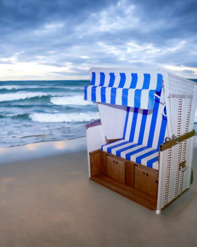 Strandkorb - blau/weiß ∗ No.5