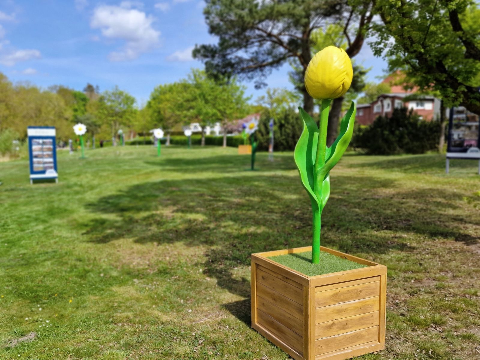 Frühlingsblumen für Stadtmarketing Aktionen