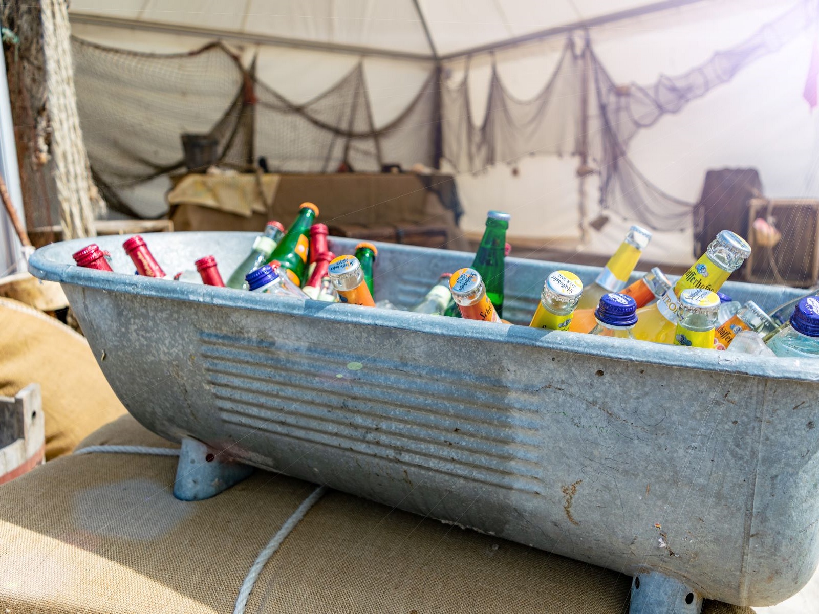 Getränke Blechwanne