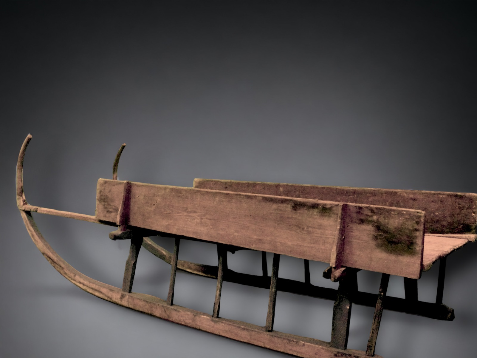 Holz Arbeits-Schlitten - Hornschlitten ∗ No.2