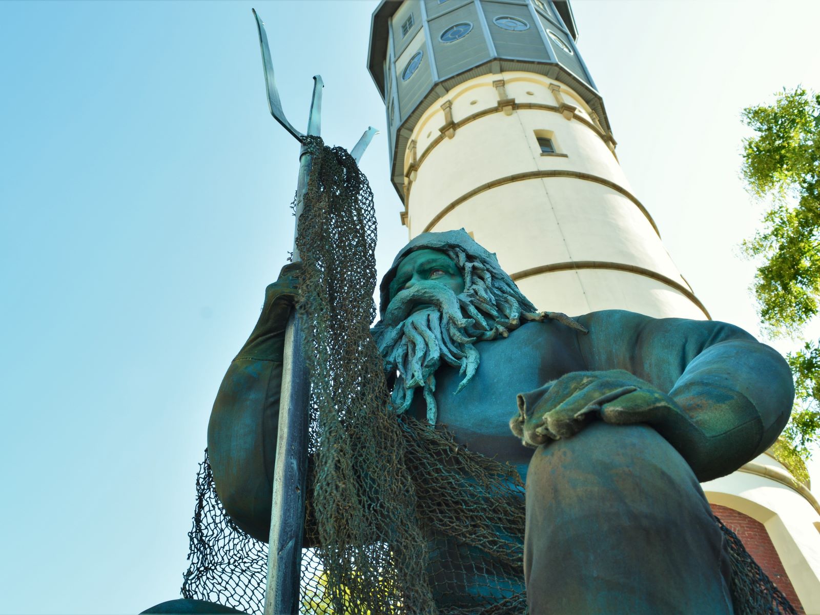 Neptun - Brunnen mit Living Statue – Bild 3