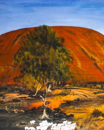 Uluru / Ayers Rock - roter Felsen Australien - Bühnenbild