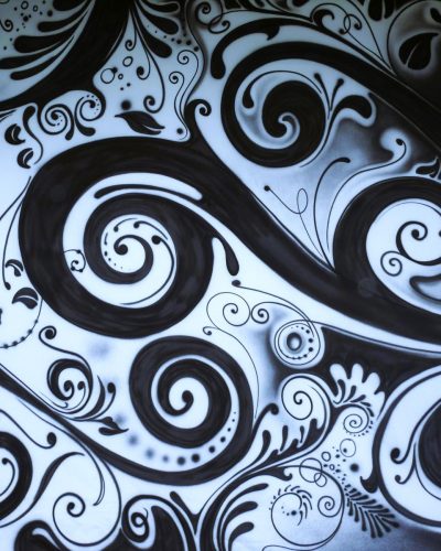 Schwarz / Weiß - Bühnenbild floral ∗ No.3