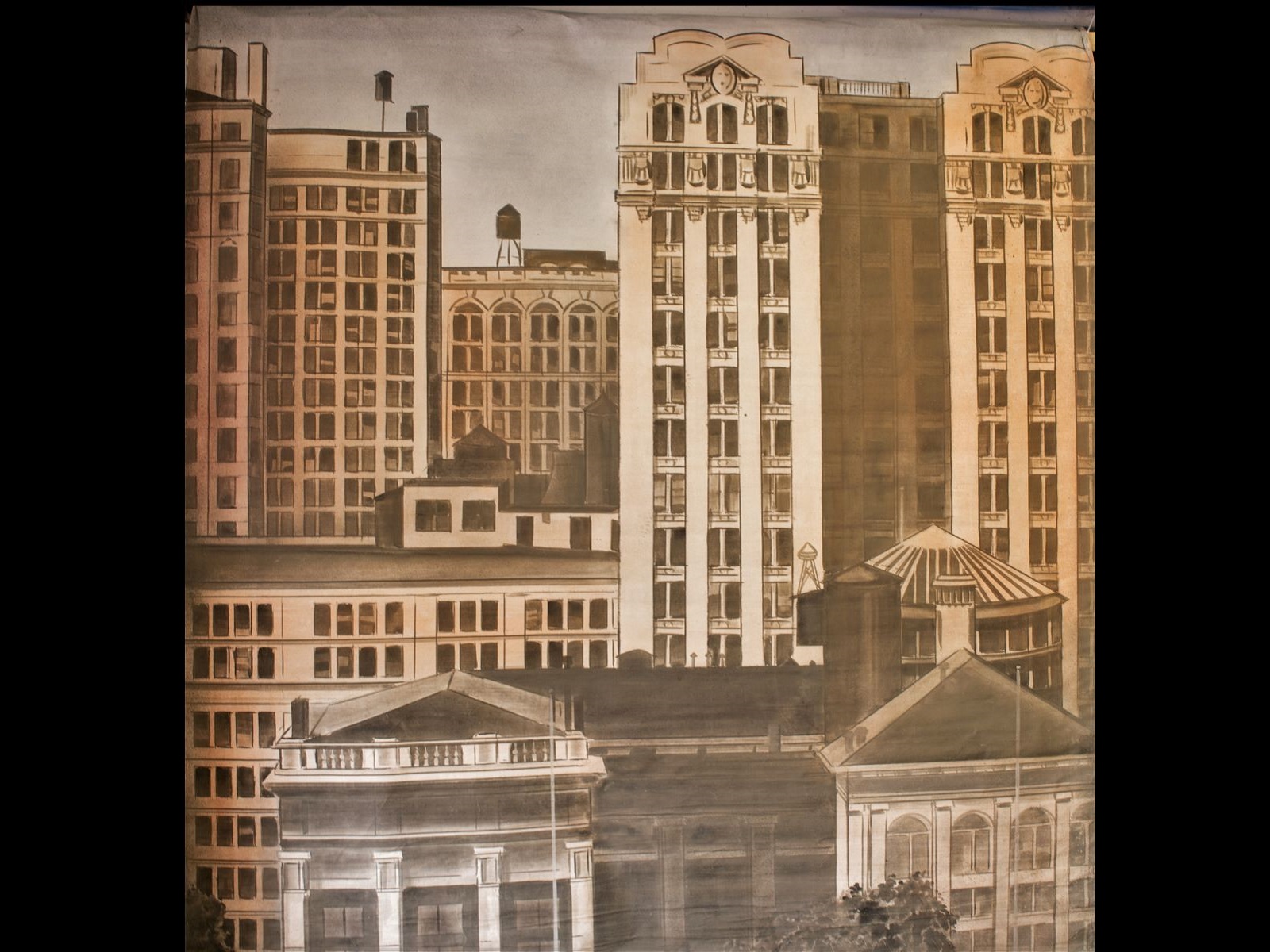 Vintage Stadt - Bühnenbild