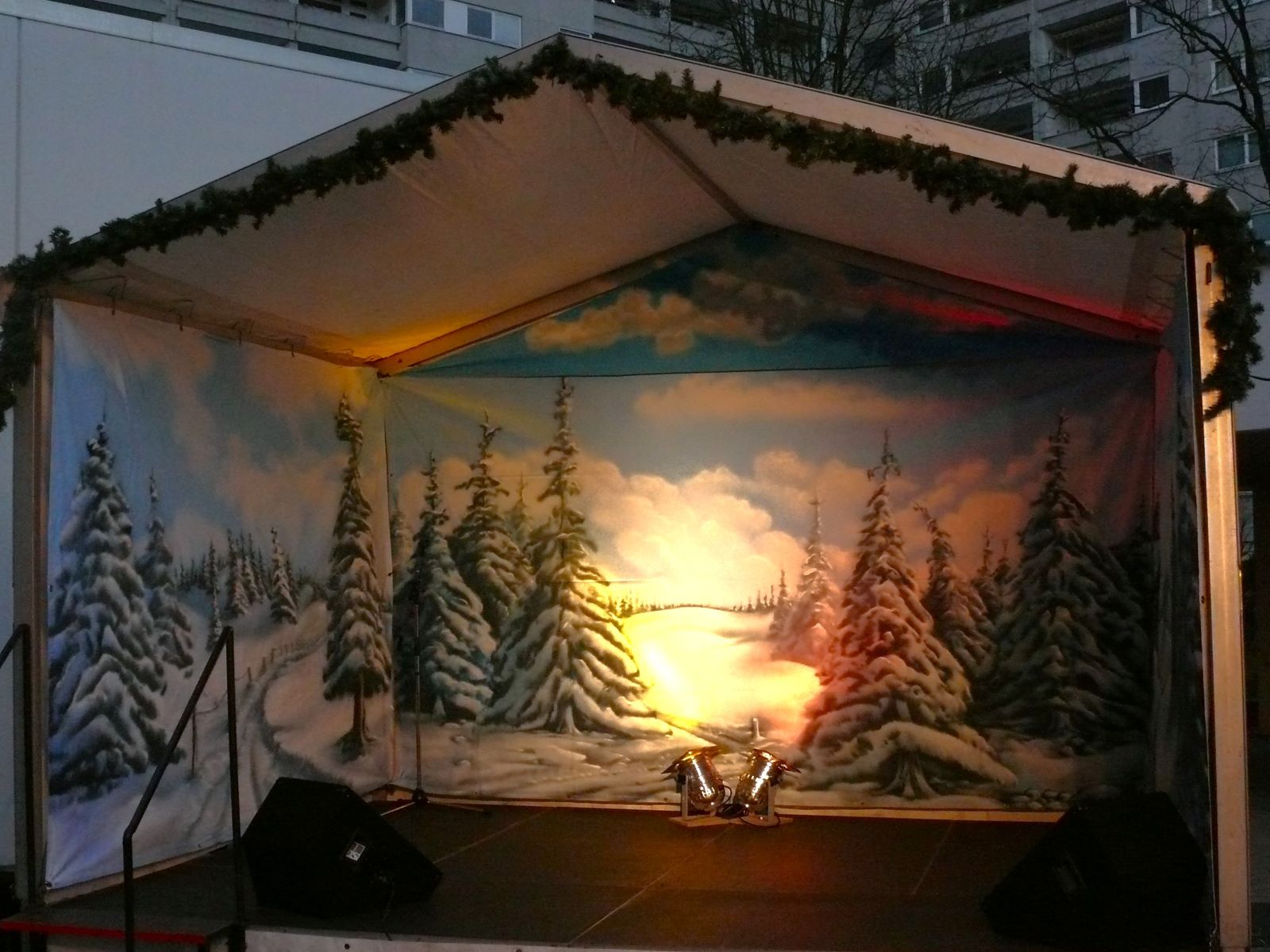 Weihnachtsmarkt Bühne