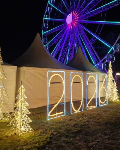 Jahreszahl Beleuchtete Jahreszahlen