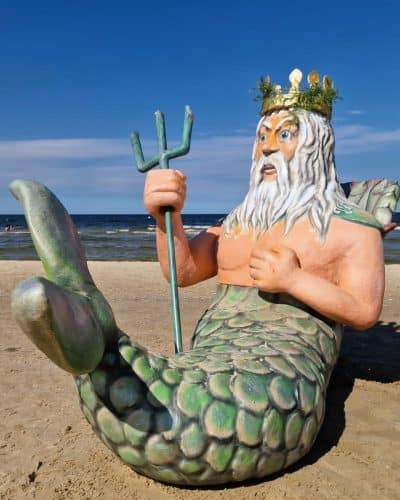 Neptum Skulptur Neptun Figur füe Events