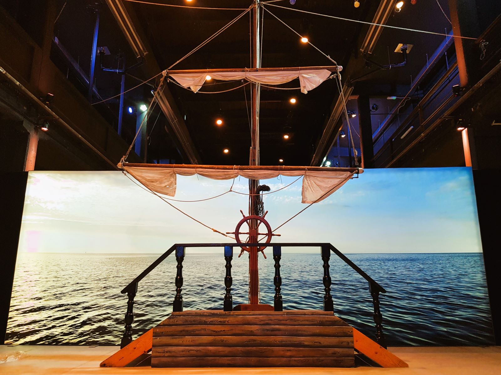 Ruderstand - Fotopoint mit Mast