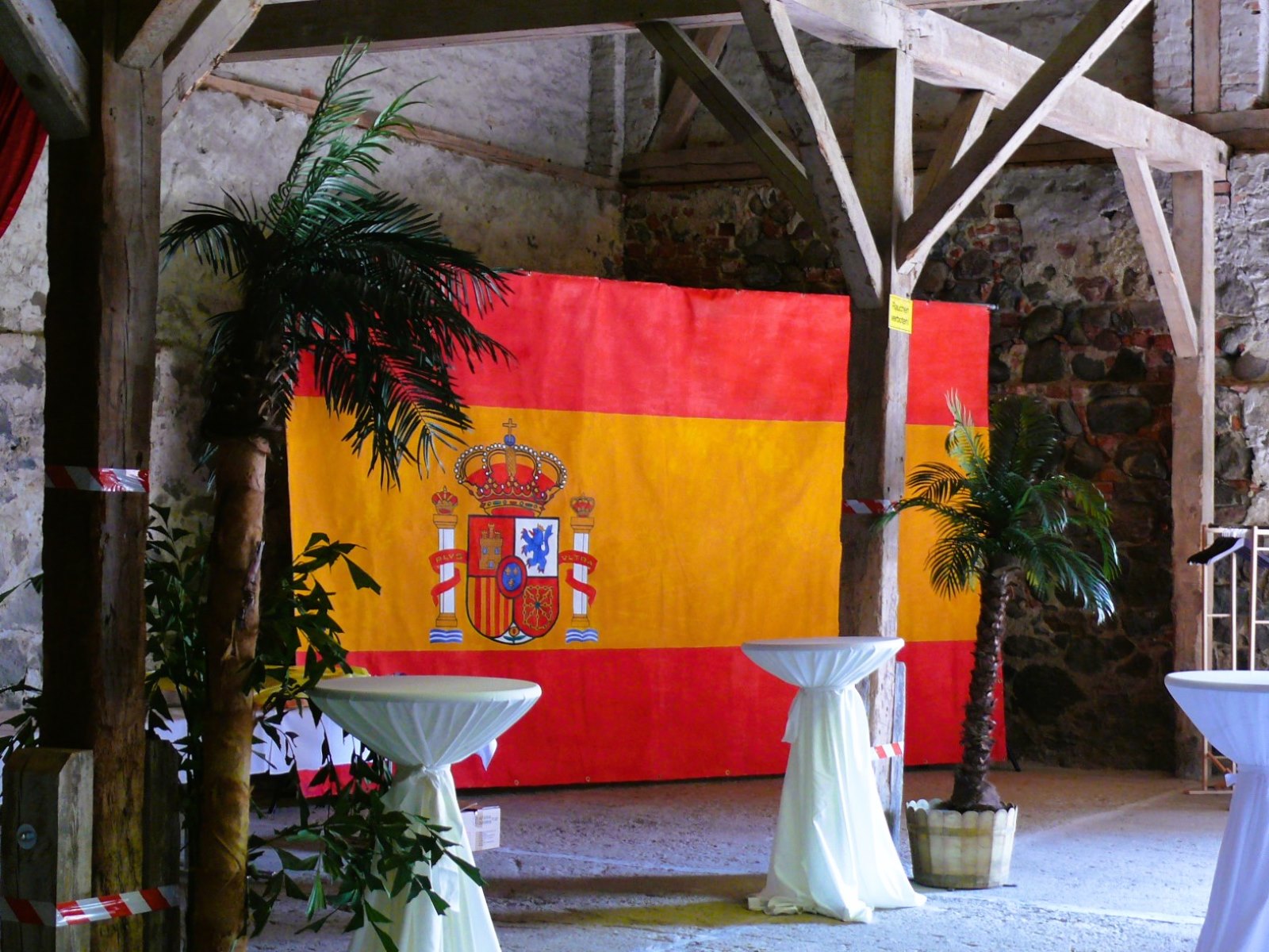 XXL Fahne Spanien - Bühnenbild