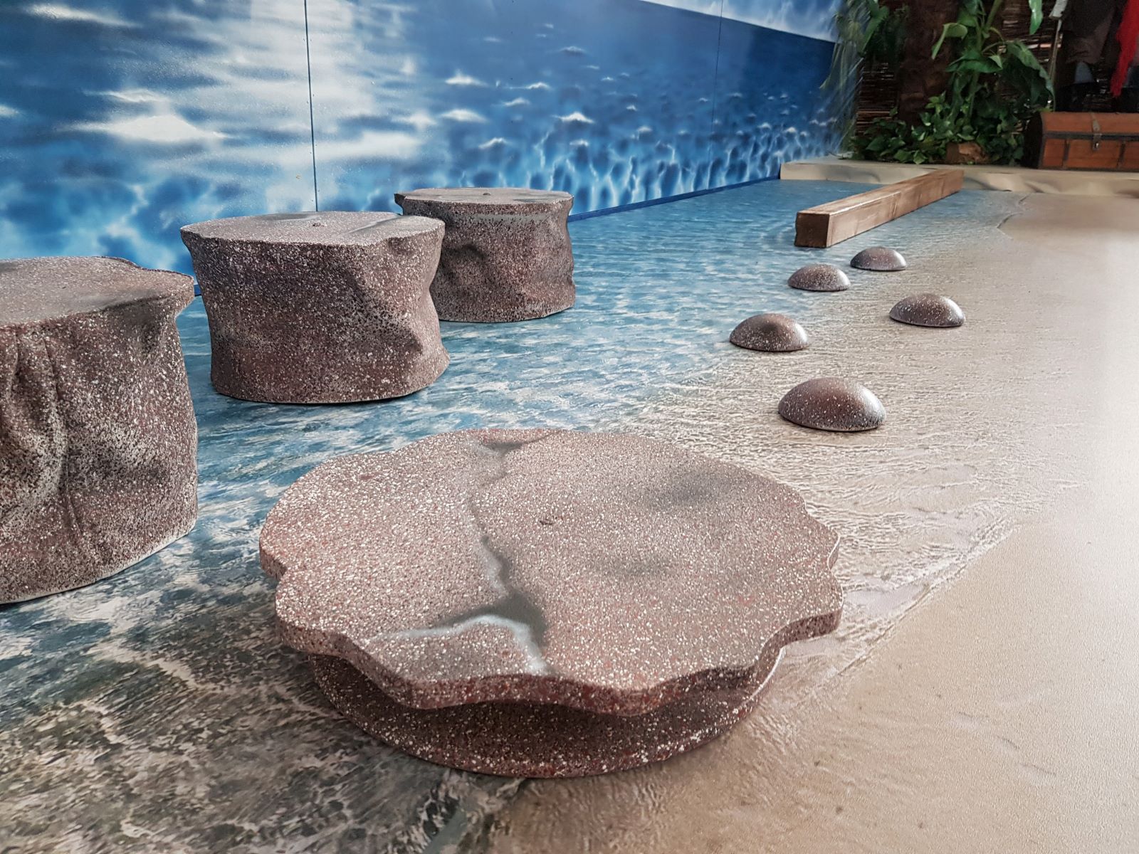 Fotoboden - Wasser mit Strand – Bild 2