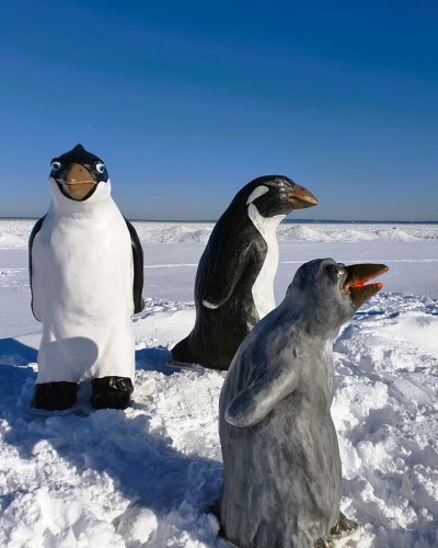 Pinguine Skulpturen
