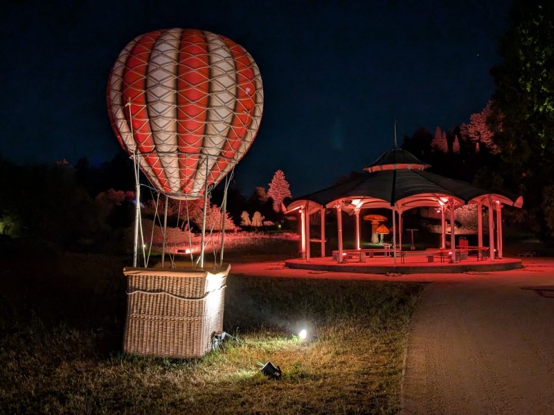 Fesselballonkorb als Fotopoint