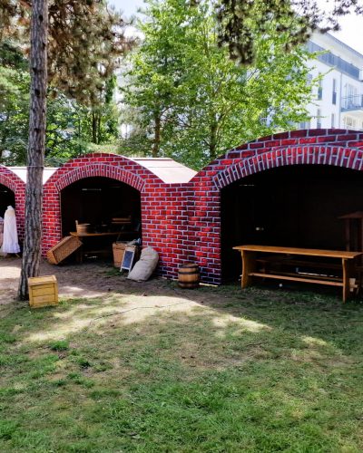 Hütte, Marktstand mieten