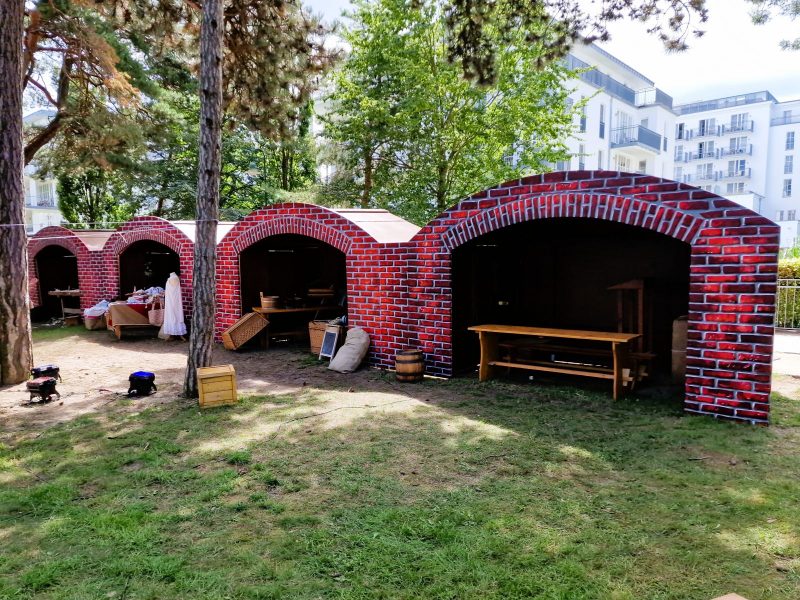 Hütte, Marktstand mieten