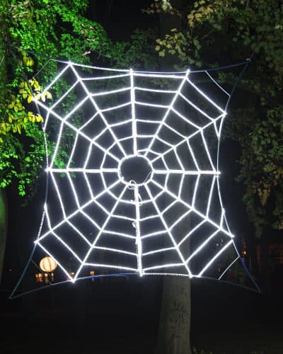 LED Spinnennetz mieten Halloween