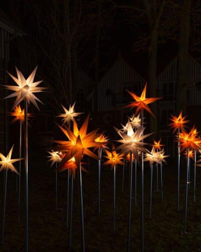 Leuchtende Sterne für Events