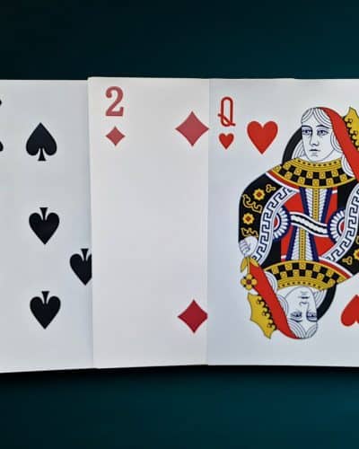 Spielkarten für Casino Dekoration