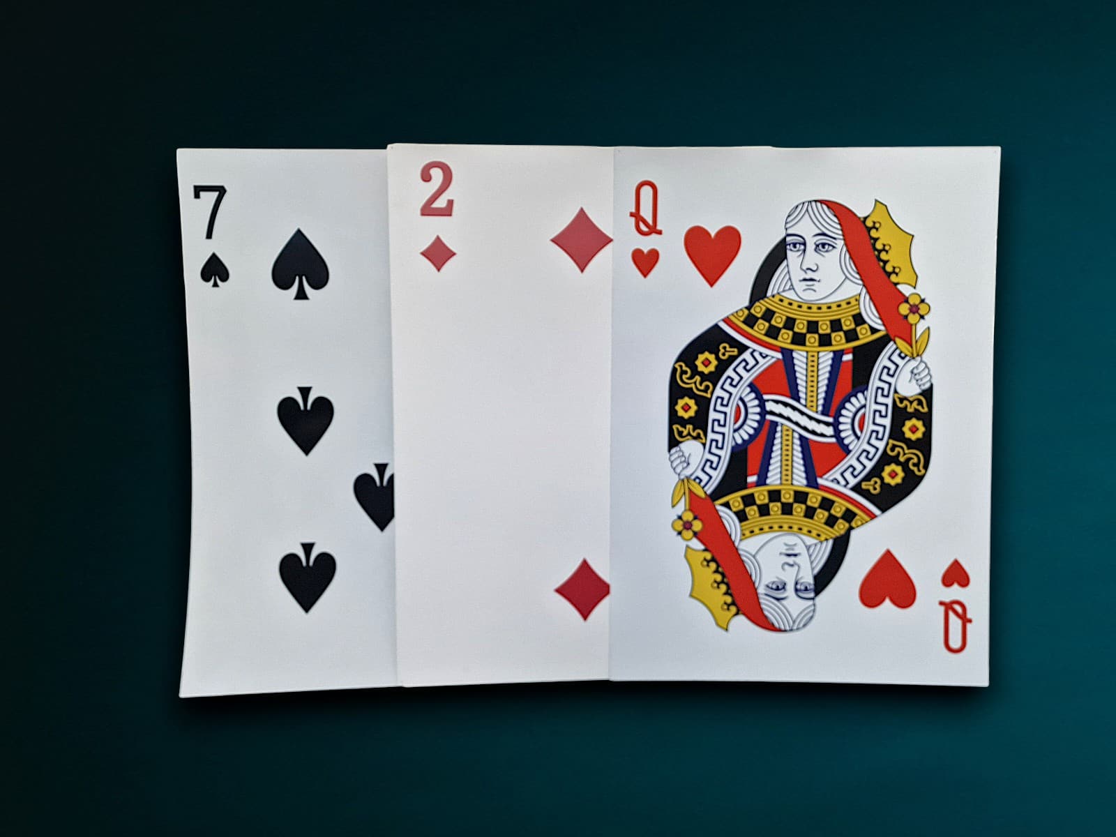 Spielkarten für Casino Dekoration