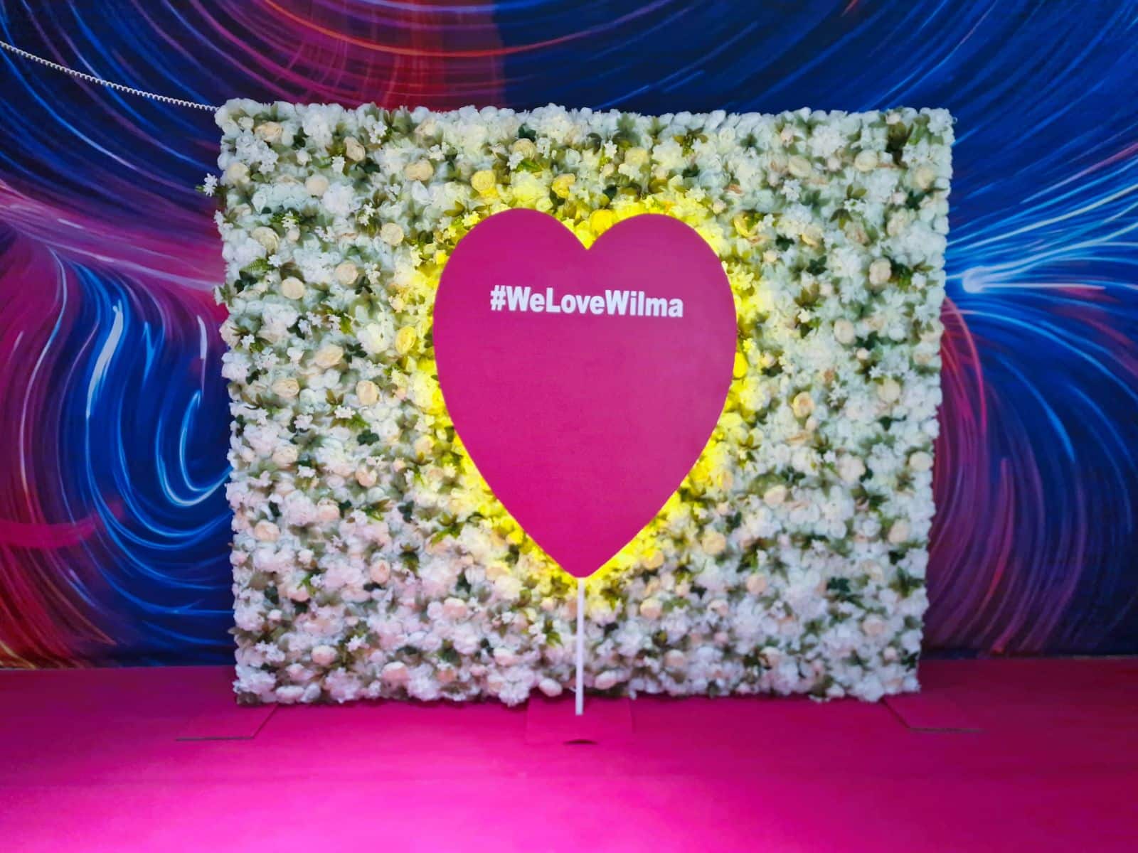 Herzwand Valentinstag