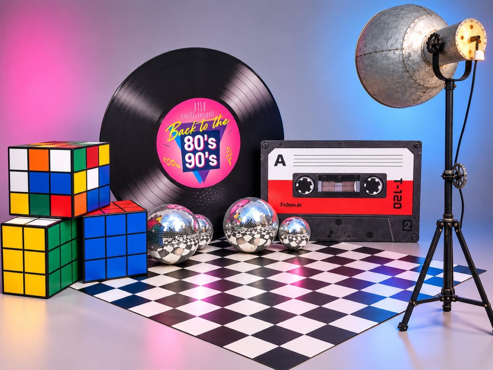80er Jahre Party Deko mieten